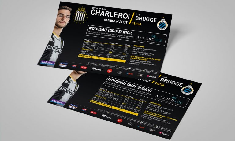 Le Sporting de Charleroi présente le nouveau tarif seniors